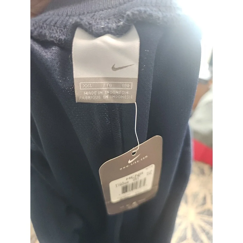 Nike Men's  Woven Basketball Sweat Pants 178268 Navy XXL. Zip Leg